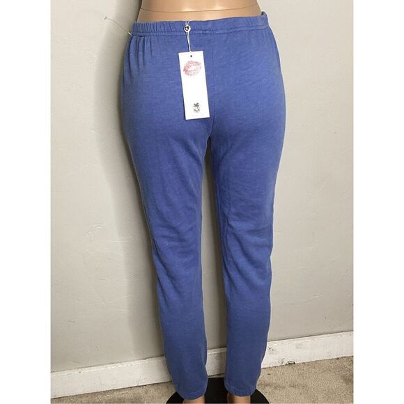 New. WILDFOX light blue sweatpants. Small. Retails $118 - Picture 5 of 7
